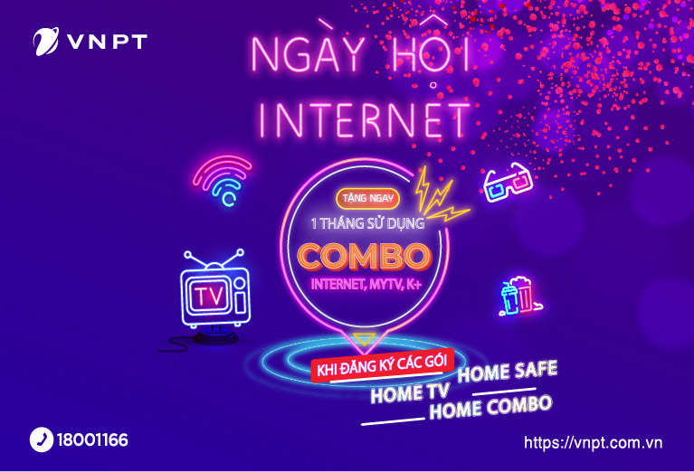 Khuyến mại chào hè, VNPT tặng ngay 01 tháng combo Internet – Truyền hình – K+